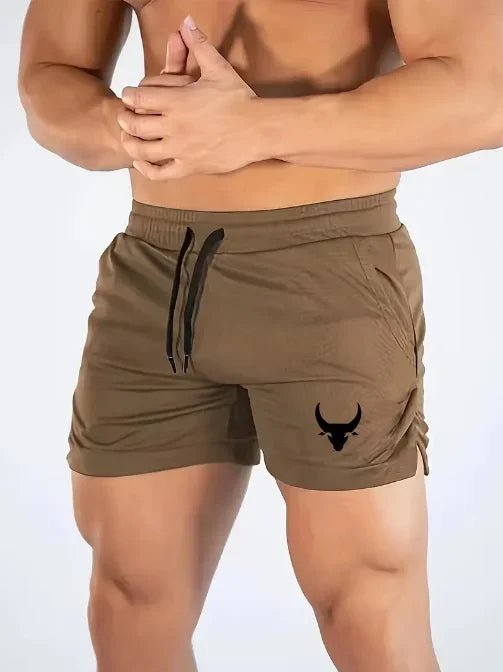 Men's Geometric Pattern Basketball Shorts with Mid Waist Micro Elastic Quick Drying Breathable Sports Pants for Running Fitness - Clothesfassion.store