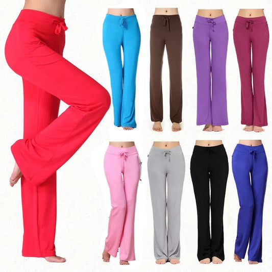 New Yoga Flare Leggings Women Fitness Push Up High Waiste Wide Leg Seamless Workout Pants Gym Elastic Tights Exercise Sport Pant - Clothesfassion.store