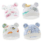 0 - 6Mouths Newborn Fetal Hat Cute Cartoon Baby Bear Beanies Spring Autumn Pure Cotton Pullover Cap Boys Girls Kids Warm Bonnet - Clothesfassion.store