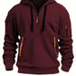 2025 New Multi Pocket Zipper Fleece Hooded Casual Shirt for Men and Women Plus Size Loose Pullover Fashion Sweatshirt top - Clothesfassion.store