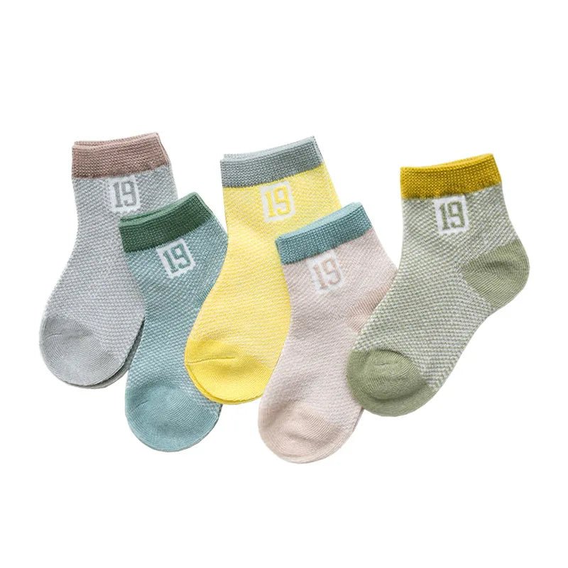 5Pairs/lot 0 - 2Y Infant Baby Socks Baby Socks for Girls Cotton Mesh Cute Newborn Boy Toddler Socks Baby Clothes Accessories - Clothesfassion.store