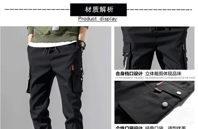 New Men Cargo Tactical Pants Work Combat Multi-pockets Casual Training Trousers Overalls Clothing Joggers Hiking Mens Cargo Pant