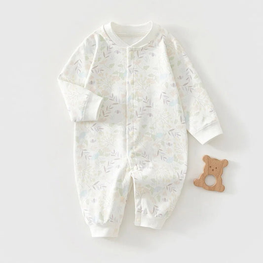 AYNIGIELL Baby Clothes Spring Autumn Pure Cotton Underwear Newborn Onesie Romper Long Sleeve Loungewear Outfit Bodysuit - Clothesfassion.store