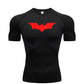 Bat Printed Men's Tight T-Shirt Running Compression Compression T Shirt Gym Fitness Jogging Short Sleeve Male Casual Shirt Tops - Clothesfassion.store