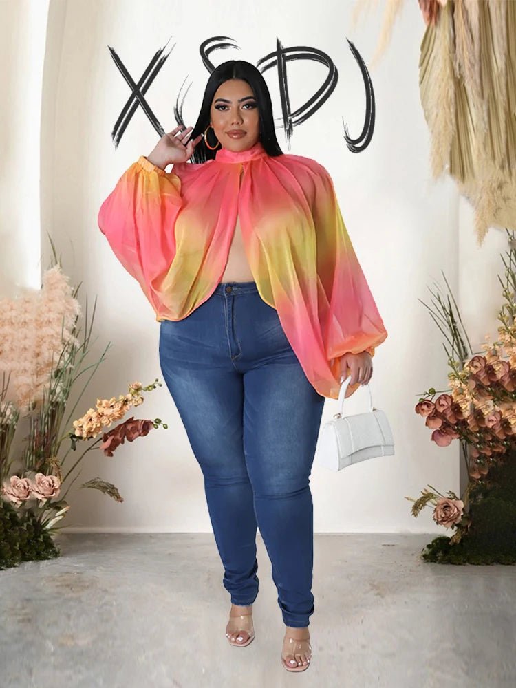 Blouses Extra Large Sizes for Women Summer Elegant and Youthful Woman Blouses Plus Size Chiffon Blouses Wholesale Dropshipping - Clothesfassion.store
