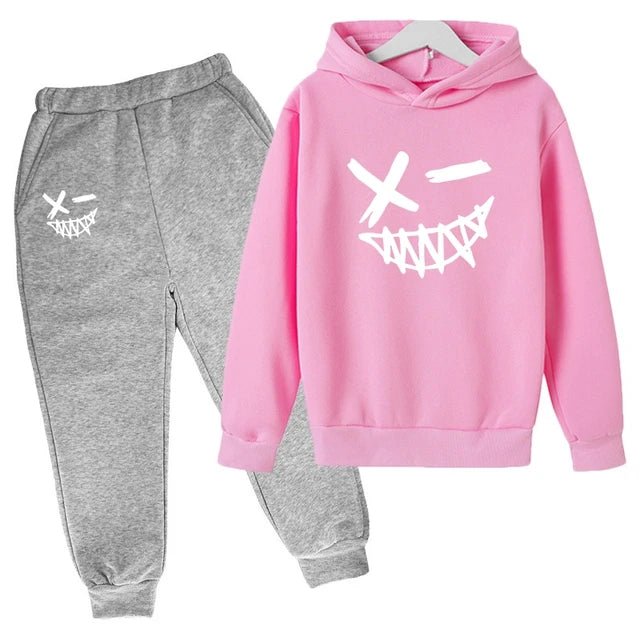 Evil Smile Printed 2024 Baby Summer Clothes for Children From 1 to 12 Years Kids Clothes Boys Child Sets Suit for Girls Boy Set - Clothesfassion.store