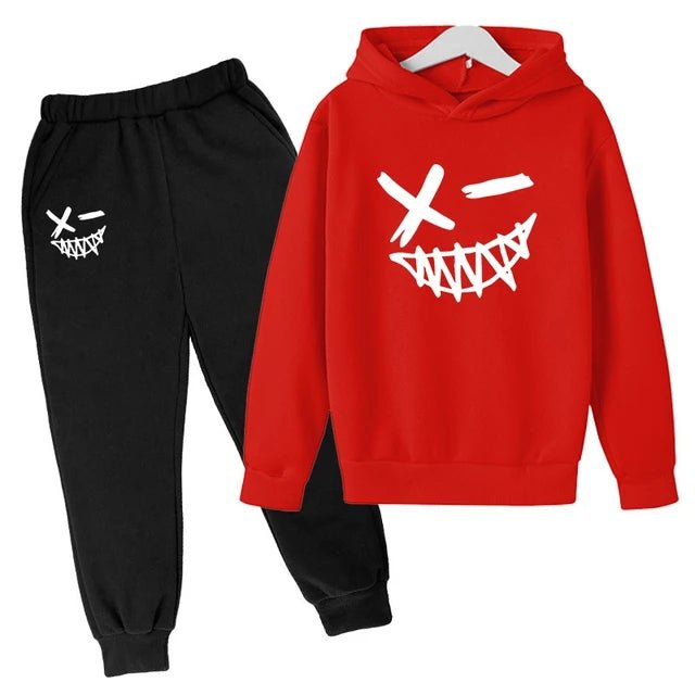 Evil Smile Printed 2024 Baby Summer Clothes for Children From 1 to 12 Years Kids Clothes Boys Child Sets Suit for Girls Boy Set - Clothesfassion.store