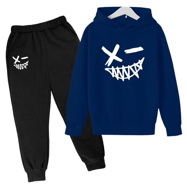 Evil Smile Printed 2024 Baby Summer Clothes for Children From 1 to 12 Years Kids Clothes Boys Child Sets Suit for Girls Boy Set - Clothesfassion.store