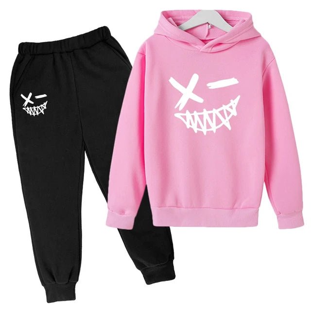 Evil Smile Printed 2024 Baby Summer Clothes for Children From 1 to 12 Years Kids Clothes Boys Child Sets Suit for Girls Boy Set - Clothesfassion.store