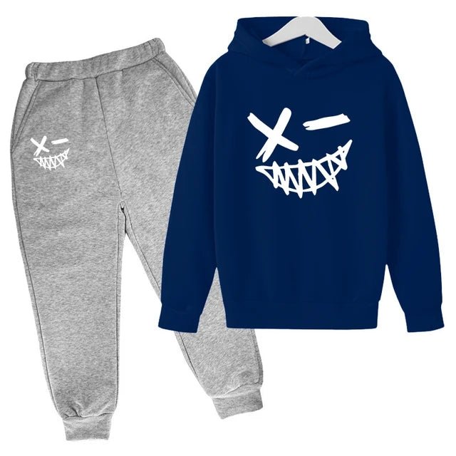 Evil Smile Printed 2024 Baby Summer Clothes for Children From 1 to 12 Years Kids Clothes Boys Child Sets Suit for Girls Boy Set - Clothesfassion.store