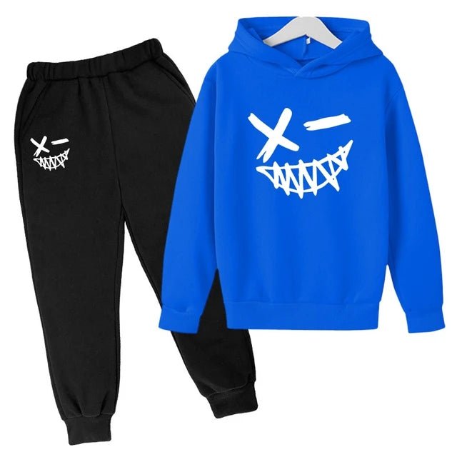 Evil Smile Printed 2024 Baby Summer Clothes for Children From 1 to 12 Years Kids Clothes Boys Child Sets Suit for Girls Boy Set - Clothesfassion.store