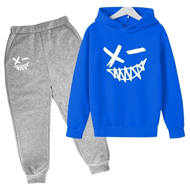 Evil Smile Printed 2024 Baby Summer Clothes for Children From 1 to 12 Years Kids Clothes Boys Child Sets Suit for Girls Boy Set - Clothesfassion.store