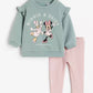 Girls Minnie Sweatshirt Solid Color Pants Two - piece Set Casual Sports Costume Child New Long Sleeve Outfits Lovely Tops+Pants - Clothesfassion.store