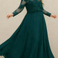 L - 5XL Plus Size Clothes Lace Dresses Women Robes Spring Summer Long Sleeve Street Style Casual 3XL Big Size Maxi Dress Oversized - Clothesfassion.store