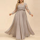 L - 5XL Plus Size Clothes Lace Dresses Women Robes Spring Summer Long Sleeve Street Style Casual 3XL Big Size Maxi Dress Oversized - Clothesfassion.store