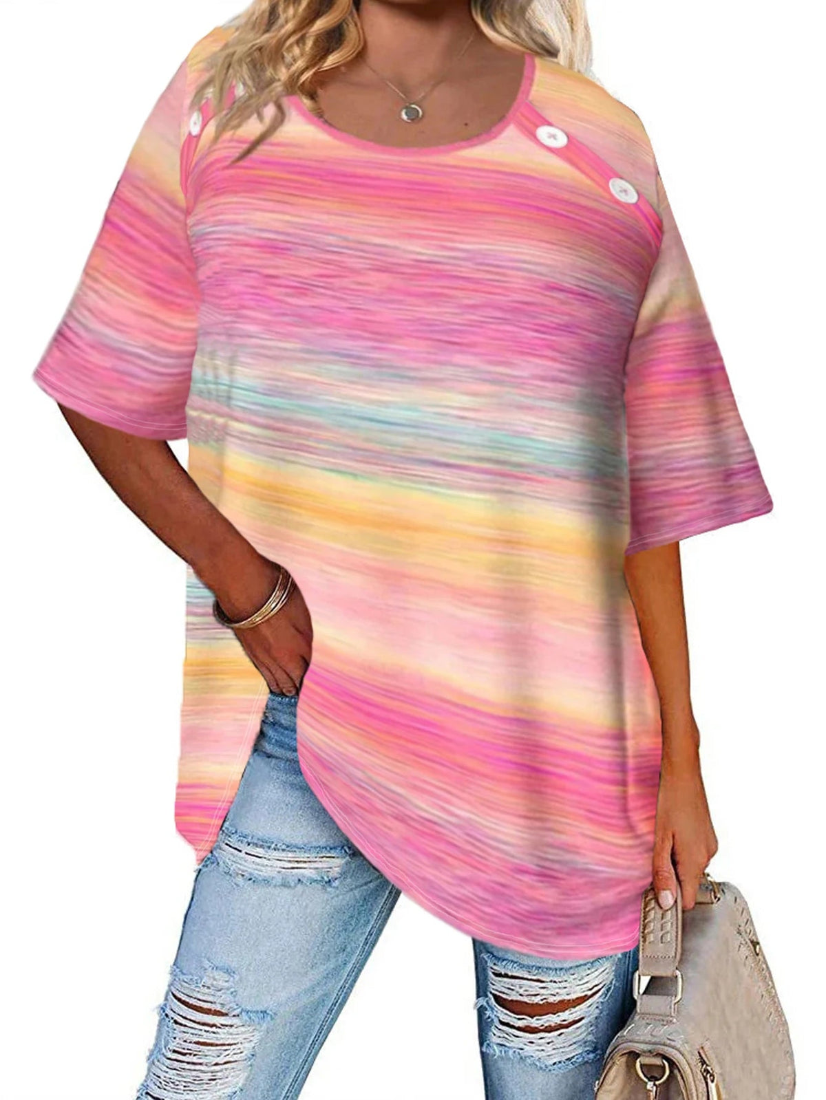 Large Size Women's Top plus Size 2025Trendy plus Size Clothing for Women - Clothesfassion.store