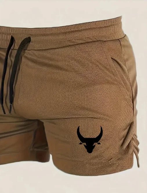 Men's Geometric Pattern Basketball Shorts with Mid Waist Micro Elastic Quick Drying Breathable Sports Pants for Running Fitness - Clothesfassion.store