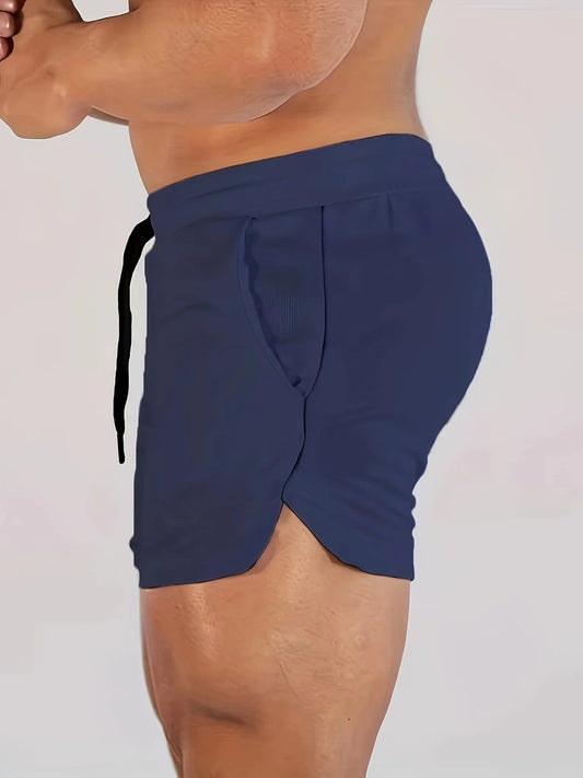 Men's Geometric Pattern Basketball Shorts with Mid Waist Micro Elastic Quick Drying Breathable Sports Pants for Running Fitness - Clothesfassion.store