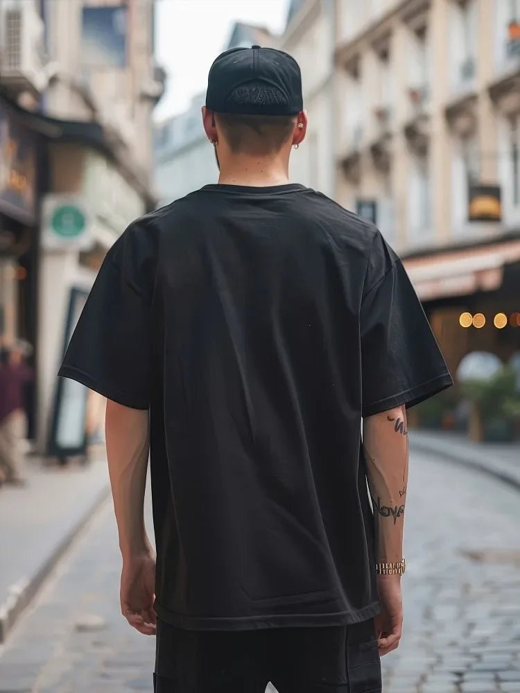 My Wife Said No T-Shirt Men's T-Shirts Crew Neck Black Cotton T-Shirt Soft 100% Cotton Funny Graphic - Clothesfassion.store
