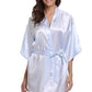 RB032 2018 New Silk Kimono Robe Bathrobe Women Silk Bridesmaid Robes Sexy Navy Blue Robes Satin Robe Ladies Dressing Gowns - Clothesfassion.store