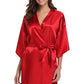 RB032 2018 New Silk Kimono Robe Bathrobe Women Silk Bridesmaid Robes Sexy Navy Blue Robes Satin Robe Ladies Dressing Gowns - Clothesfassion.store