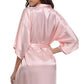 RB032 2018 New Silk Kimono Robe Bathrobe Women Silk Bridesmaid Robes Sexy Navy Blue Robes Satin Robe Ladies Dressing Gowns - Clothesfassion.store