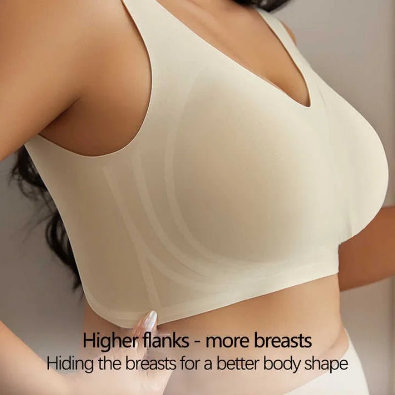 Sexy Female Lingerie Large Size No Trace Beautiful Back Bra Tube Top Underwear Thin Big Breasts Show Small Bras for Women - Clothesfassion.store