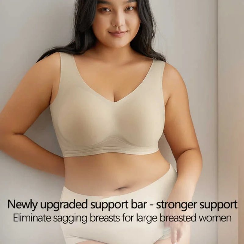 Sexy Female Lingerie Large Size No Trace Beautiful Back Bra Tube Top Underwear Thin Big Breasts Show Small Bras for Women - Clothesfassion.store