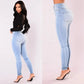 Sexy Jeans Women Denim Skinny Pants High Waist Stretch Lady Jeans Push Up Leggings Slim Pockets Button Pencil Jeans Women Pants - Clothesfassion.store