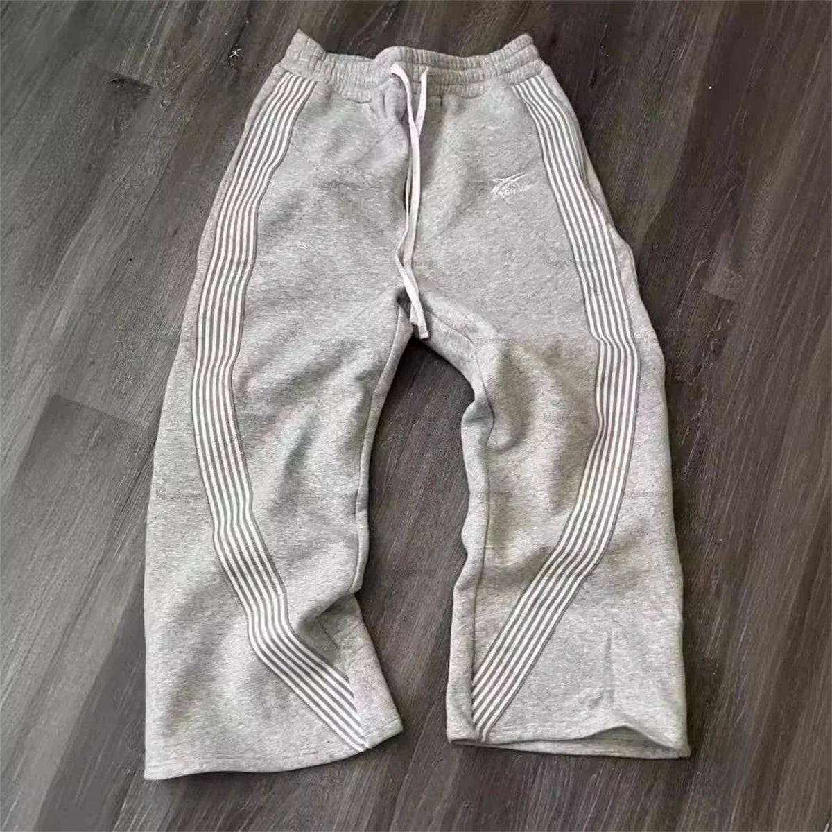 Y2k Embroidered Black Gray Casual Pants Camo Functional Tactical Functional Men's Women's Premium Jogging Drawstring Sweatpants - Clothesfassion.store